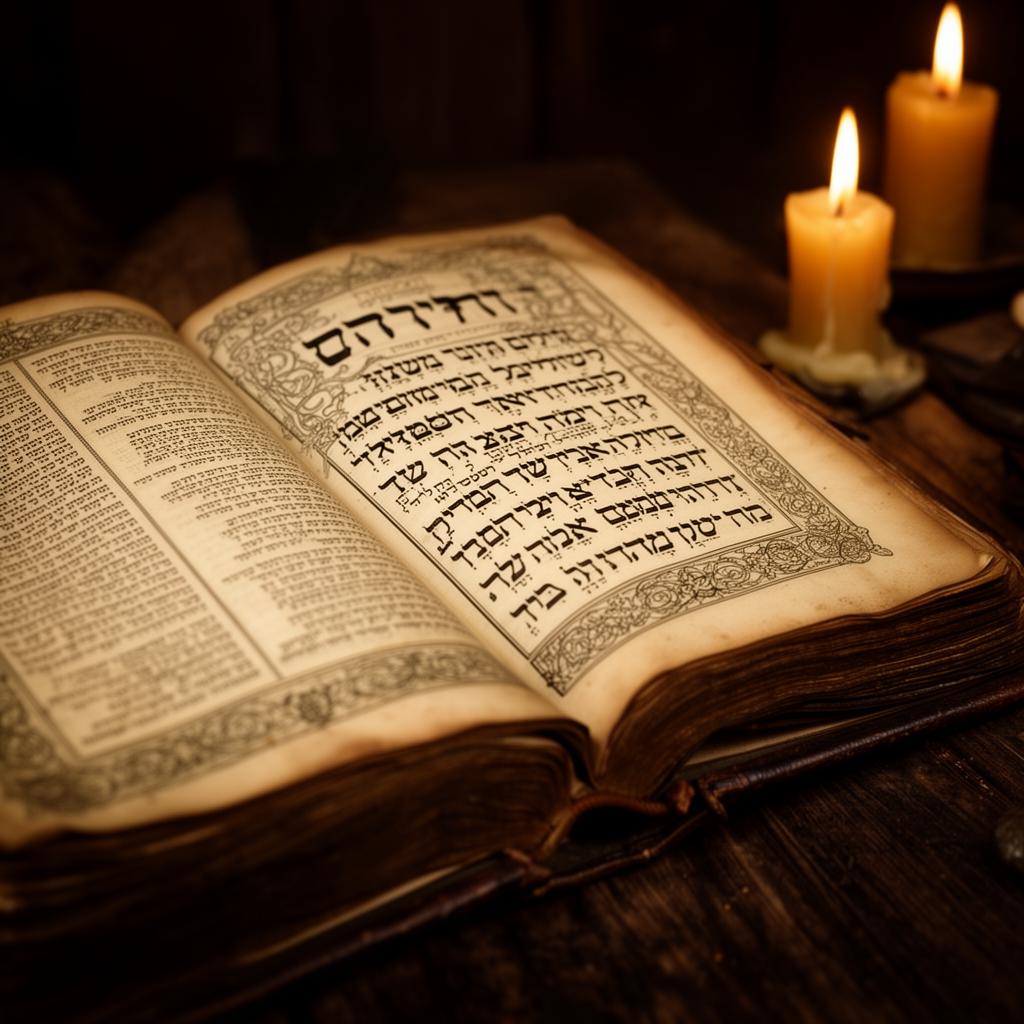 Open sefer and archival notes